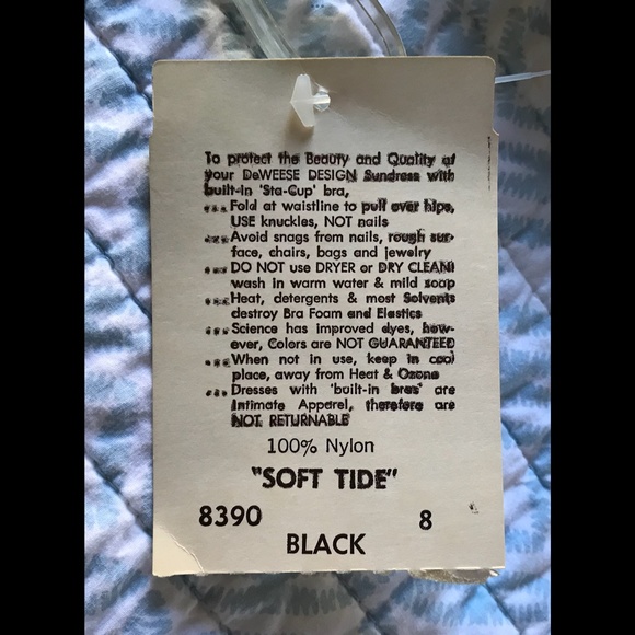 DeWeese NWTs Scarce 1970’s Halter Dress w/ “Sta-Cup” Bra Hubba! Hubba! S… - Picture 9 of 10